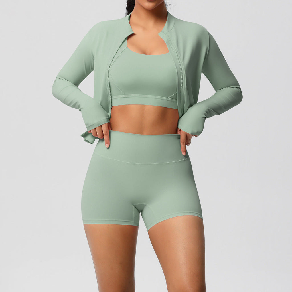 Pilates Yoga Wear Three Piece Set for Women