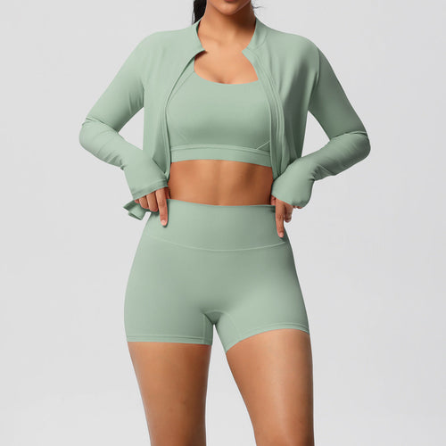 Pilates Yoga Wear Three Piece Set for Women