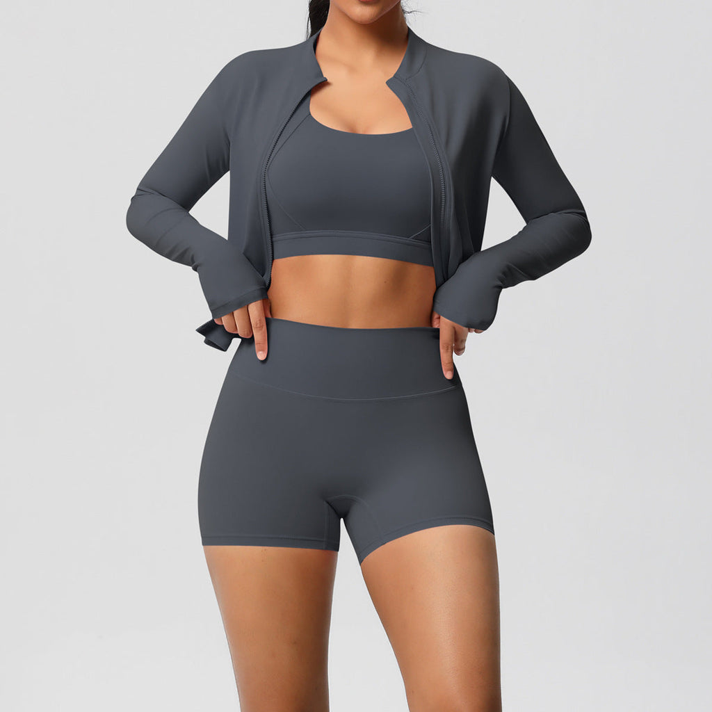 Pilates Yoga Wear Three Piece Set for Women