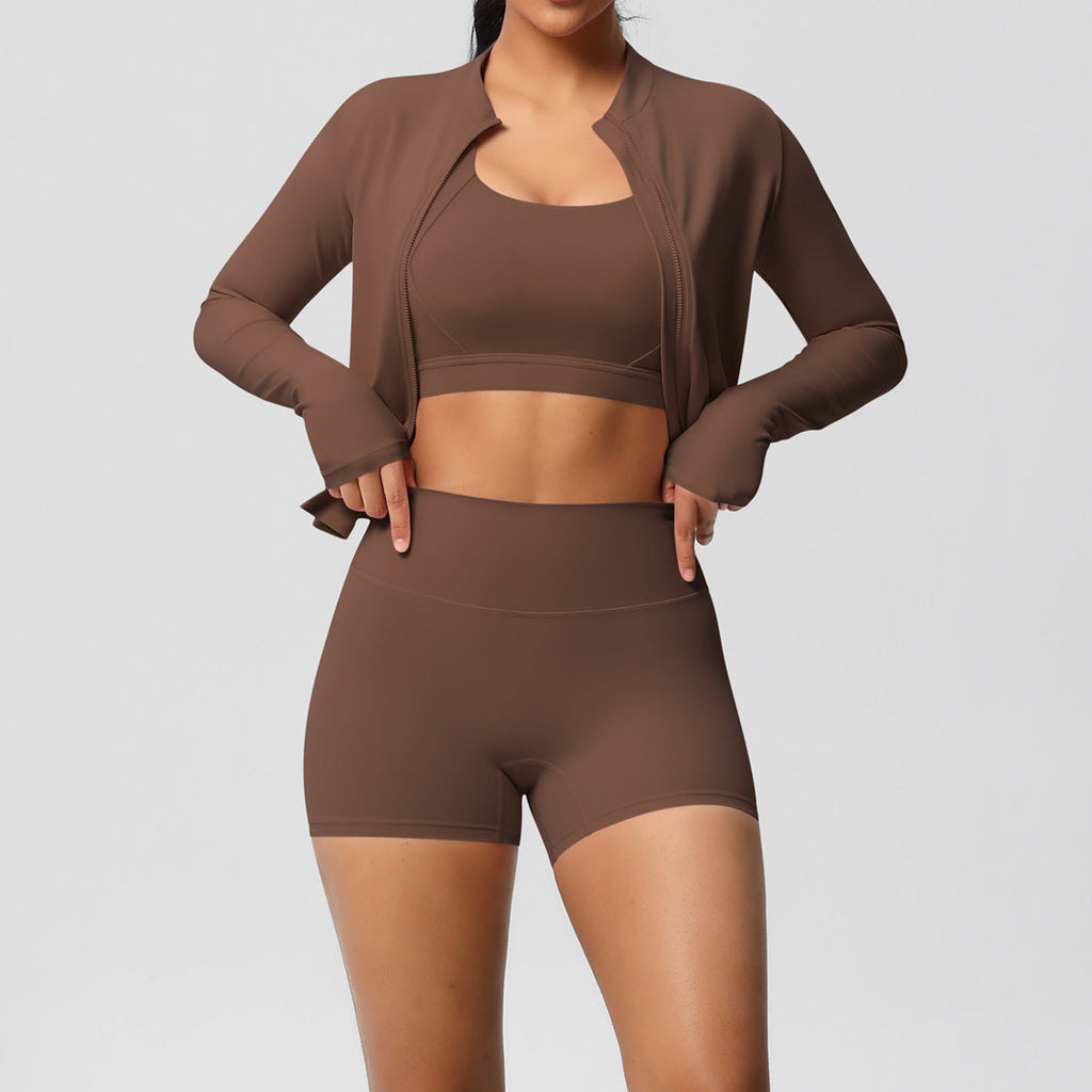 Pilates Yoga Wear Three Piece Set for Women