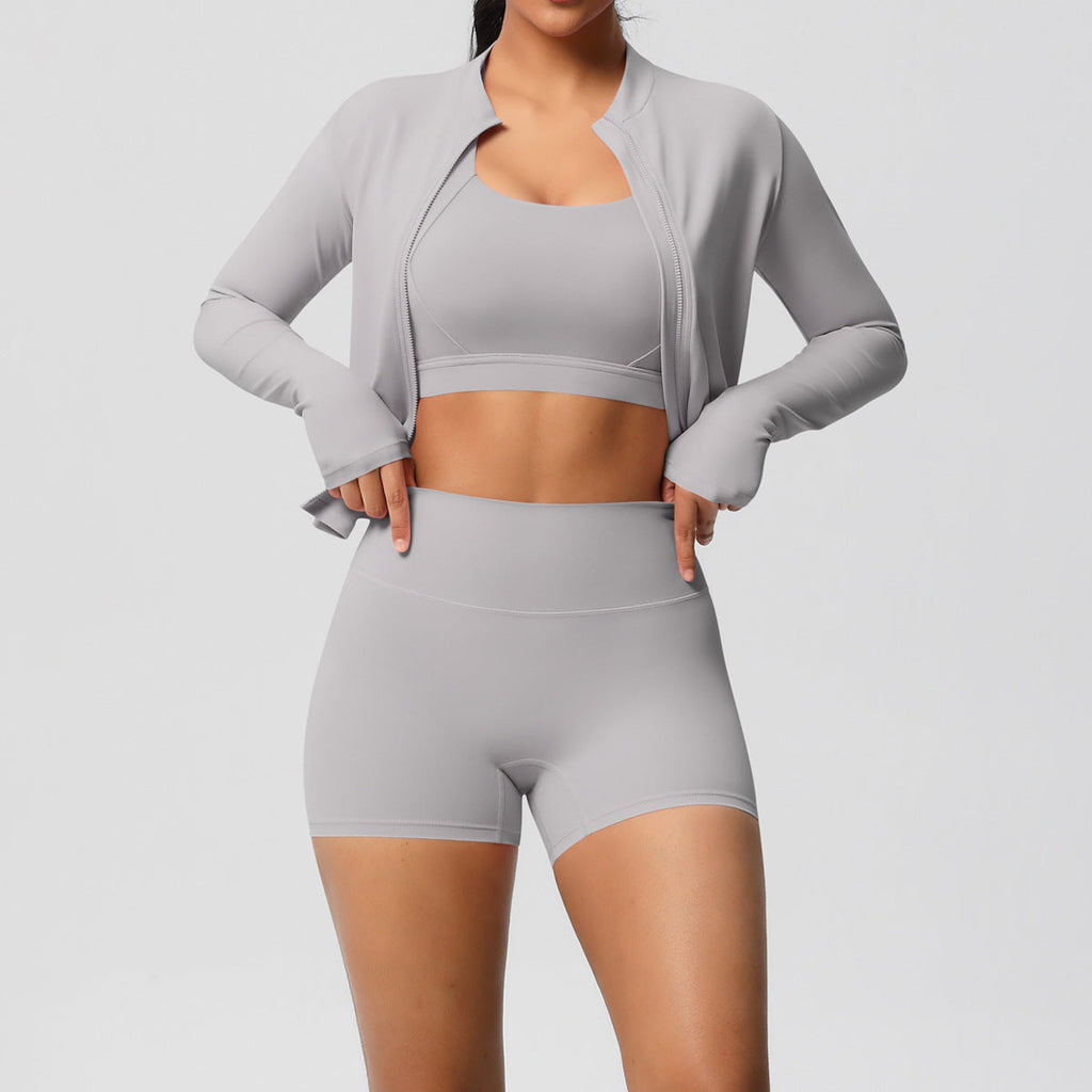 Pilates Yoga Wear Three Piece Set for Women